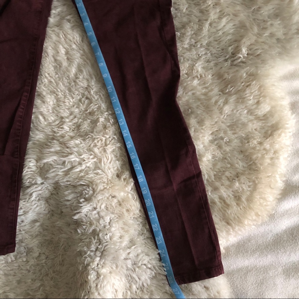 Joe’s Jeans Skinny Maroon Burgundy Jeans Size 27 - Picture 4 of 6